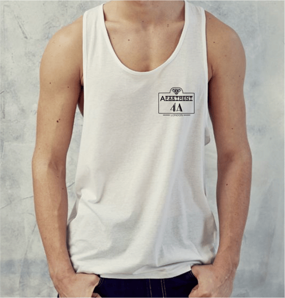 Image of Apartment 4A Gym Vest - White