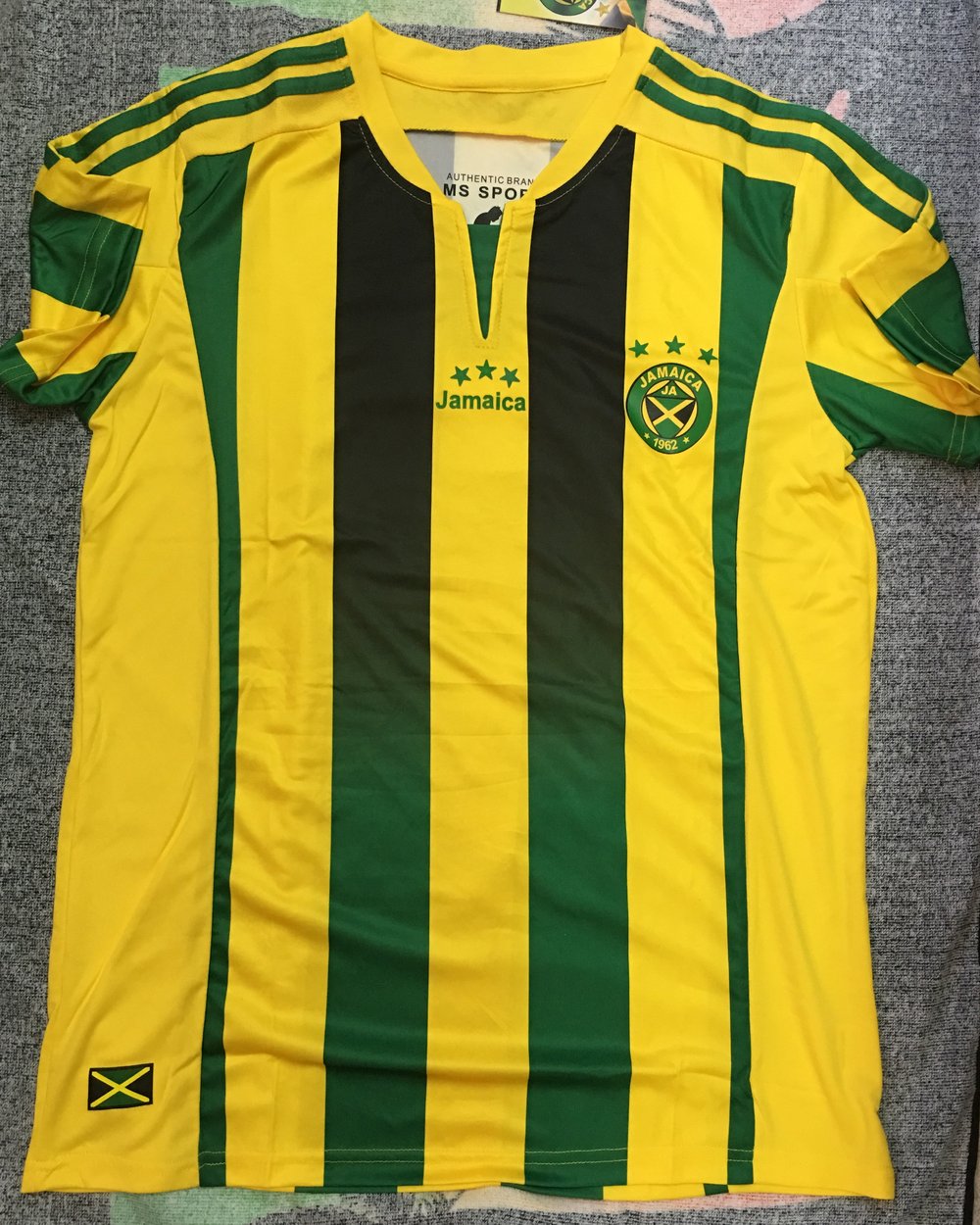 Yellow Jamaica Football Jersey