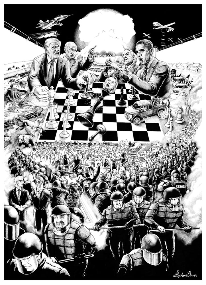 Image of Stephen Bower 'The Grand Chessboard' Giclée print