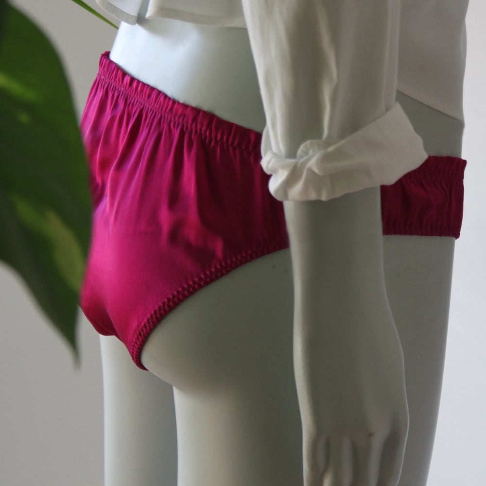 Image of Silk French Underwear in Bougainvillea