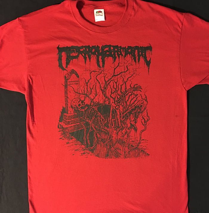 Image of Necroharmonic " Underground since 1990 " Red T shirt