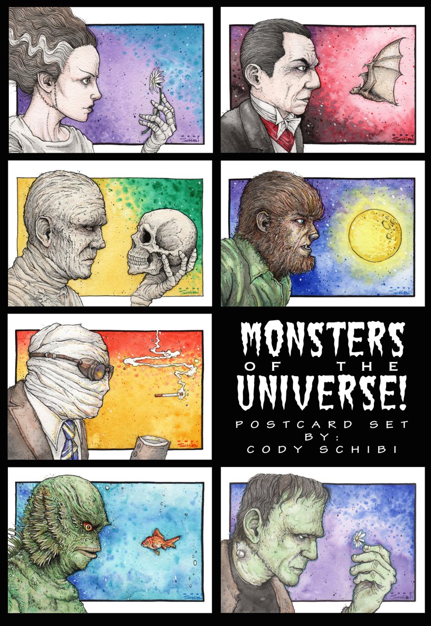 MONSTERS OF THE UNIVERSE complete set or Individual Prints!