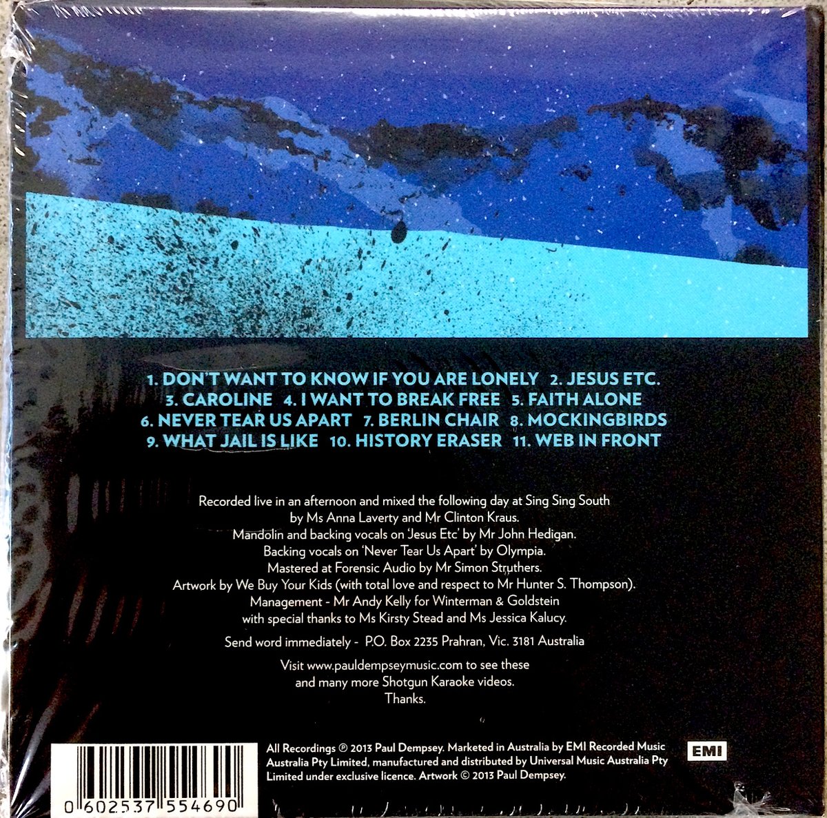 Image of Paul Dempsey - 'Shotgun Karaoke' CD 