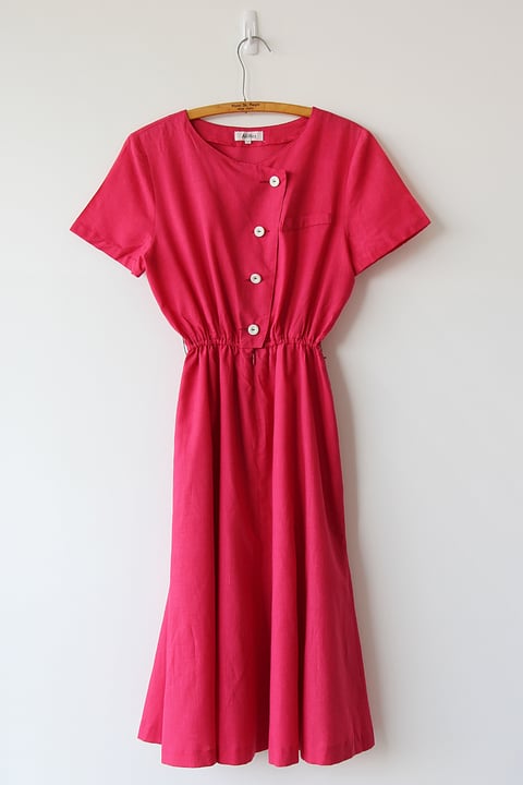 Image of SOLD Comfy Fuchsia Weekend Dress