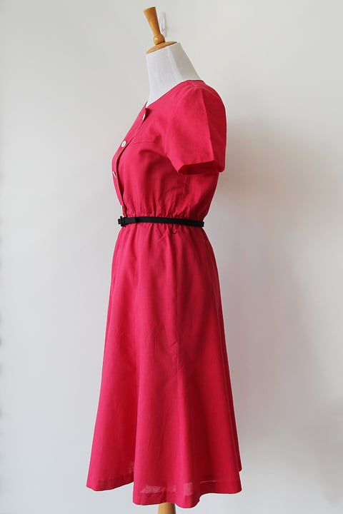 Image of SOLD Comfy Fuchsia Weekend Dress