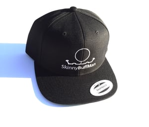 Image of Black SkinnyBuffMan Original SnapBack Hat 