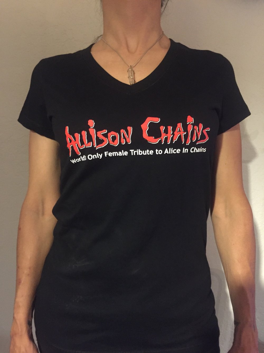 Image of Allison Chains Ladies V-neck shirt