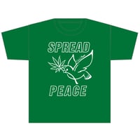 Spread Peace Kelly Green Shirt