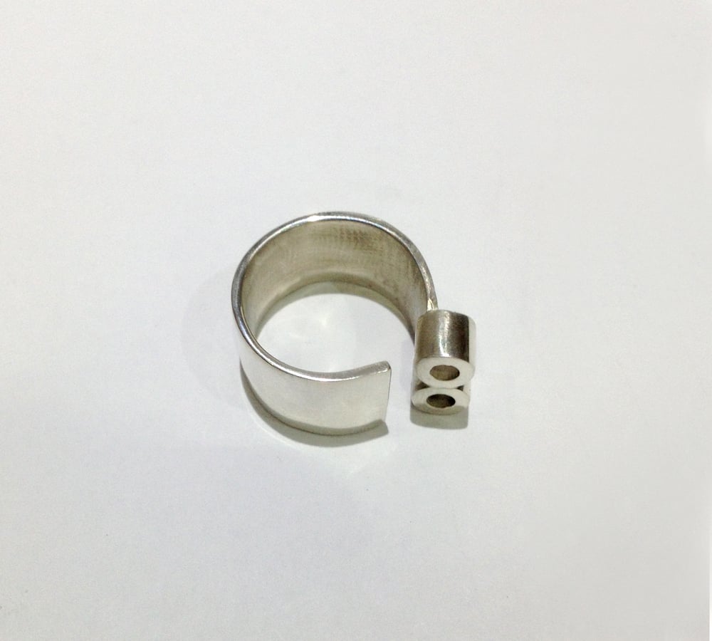 Image of Sterling Silver Ring Tubes