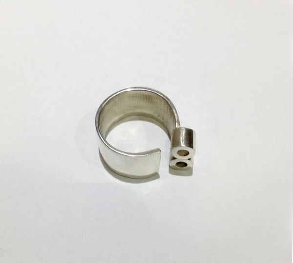 Image of Sterling Silver Ring Tubes