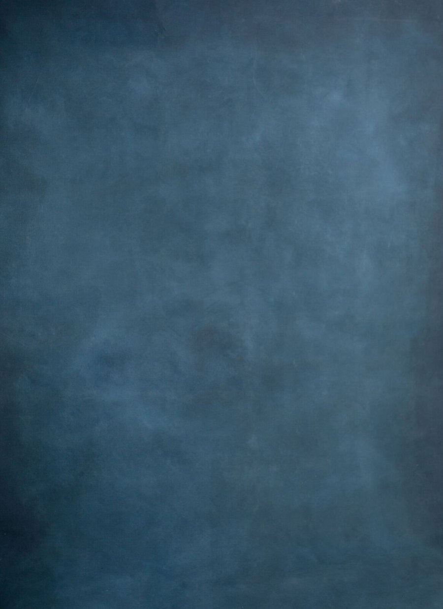 Image of MTO , Dark  Warm Blue canvas -  Hand Painted Backdrop -  size: 190/268cm