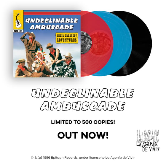 Image of LADV88 - UNDECLINABLE AMBUSCADE "their greatest adventures" LP REISSUE