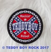 "TEDDY BOY REBEL" ROUND CLOTH PATCH