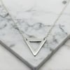 Triangle sterling silver necklace