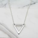 Triangle sterling silver necklace