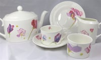 Image 5 of Sweet Pea English Fine Bone China Tea Pot