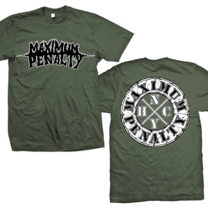 Image of MAXIMUM PENALTY "Logo NYHC" Military Green T-Shirt
