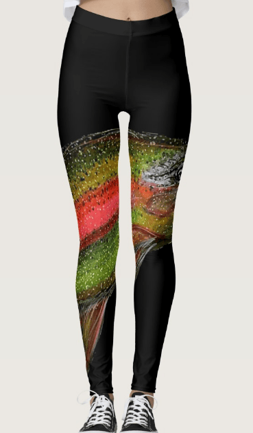 Image of Rainbow Trout Leggings Design Two