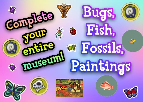 Image of Animal Crossing Museum Items