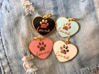 Image 3 of "Loved" Heart Pet Tag/Charm