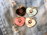 Image 4 of "Loved" Heart Pet Tag/Charm