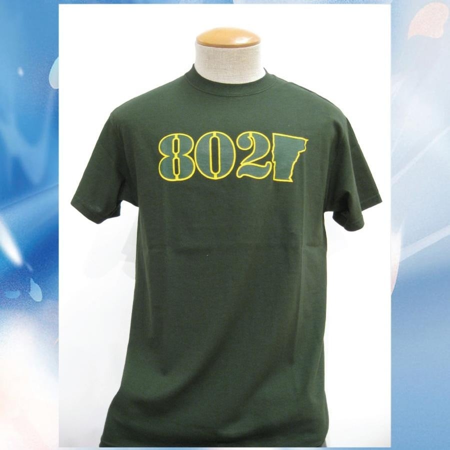 Image of 802 Classic Tee (Forest/Yellow-Forest)