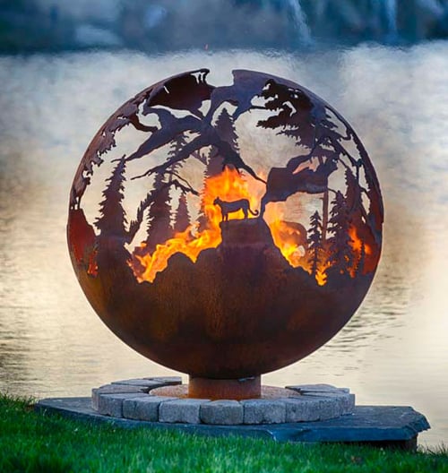 Image of MOUNTAIN VIEW – FIRE PIT GLOBE