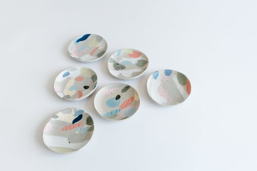 Image of Bright Rainbow Jewelry Dishes