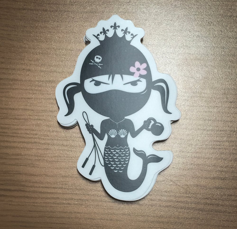 Image of White or Blue Mermaid Stickers