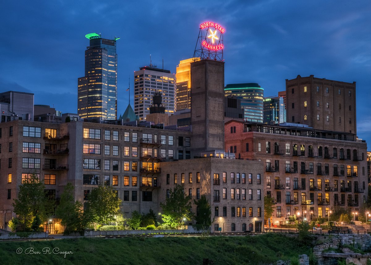 Mill City at Night Ben R Cooper Photography
