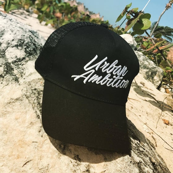 Image of Urban Ambition Trucker Cap Black 