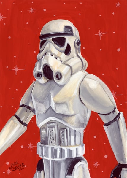 Image of Stormtrooper - Original Painting by Jason Chalker