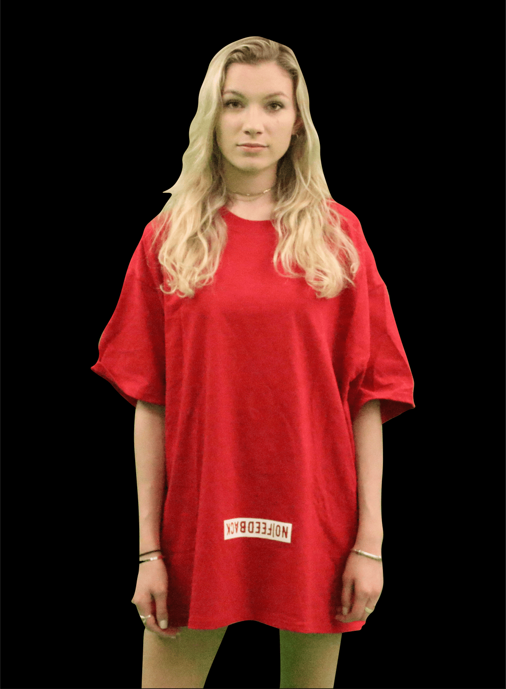 Image of "No|Feedback Signature Tee" RED|