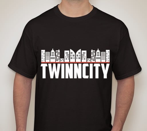 Image of TwinnCity Black Tee