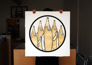 Image of Gang Screen Print Gold