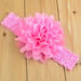 Image of Lace Headbands with Chiffon Flower- 18 colors