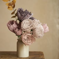 Image 1 of Peony Bouquet - Mauve, Light Grey, Dark Grey ๐