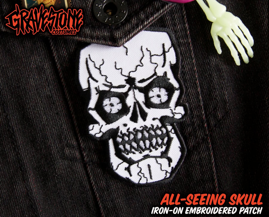 Image of Gravestone Costumes: All-Seeing Skull Patch