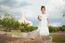 Image 4 of Girls White Special Day Twirly Dress