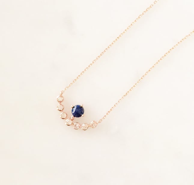 Image of Blue Moon Lapis Necklace