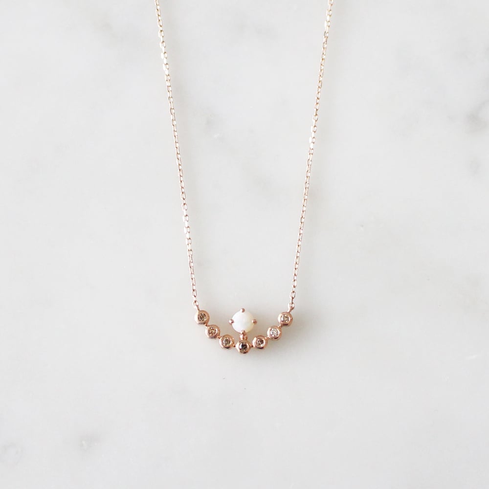 Image of Full Moon Opal Necklace