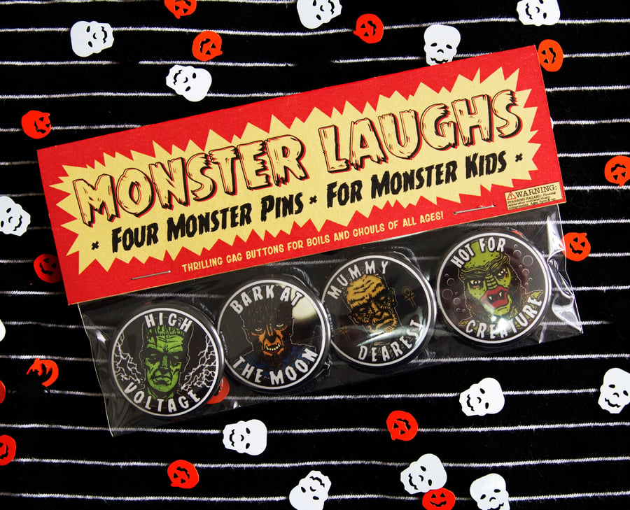 Image of Monster Laughs Button Pack