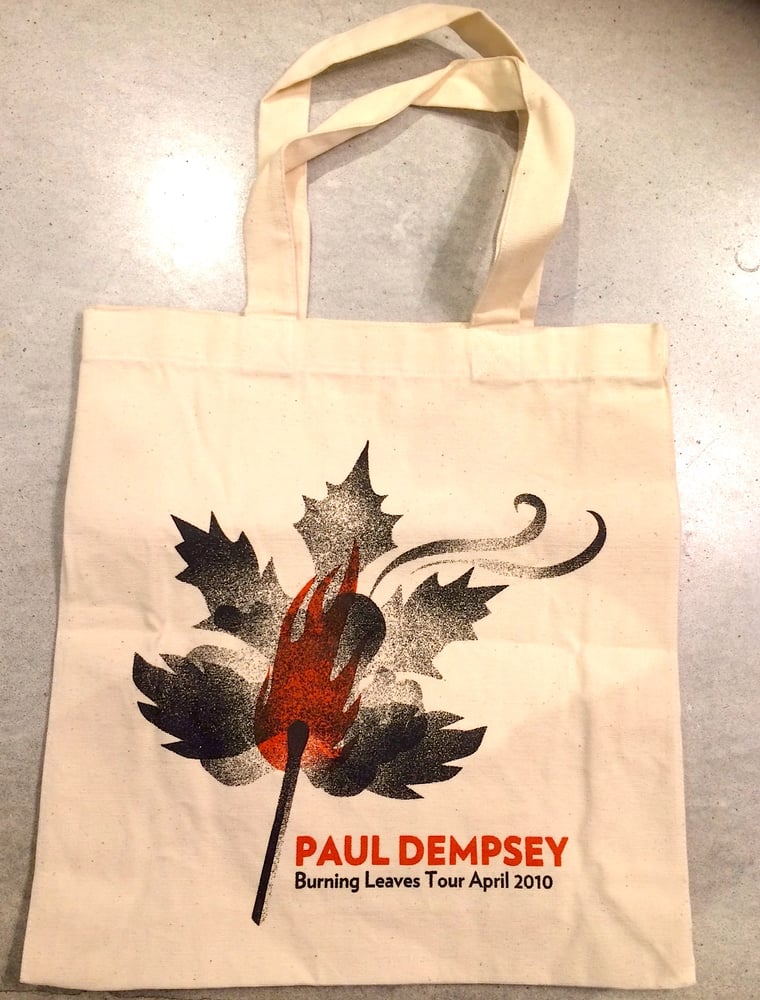 Image of Paul Dempsey - Burning Leaves 2010 Tour Tote bag