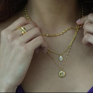 Image of Junk Jewels Dreams Disc Necklace