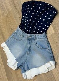 Image 4 of Polka dot boned corsets - 2 colours 