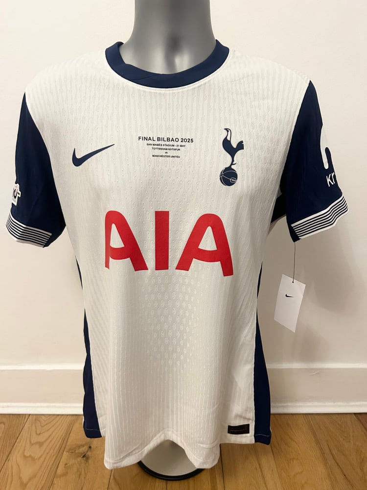Image of Tottenham Hotspur “VAN DE VEN 37” Vaporknit 2024/25 Home Europa Final Shirt,   Large