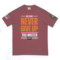 Image 10 of Never Give Up Unisex garment-dyed heavyweight t-shirt