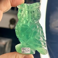 Image 7 of Green Fluorite Owl