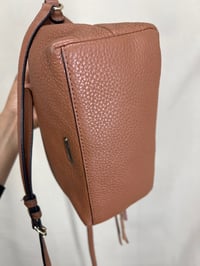Image 4 of REBECCA MINKOFF micro moto genuine leather brown mini handbag