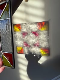 Image 3 of Warm Colors Geometric Barn Quilt 